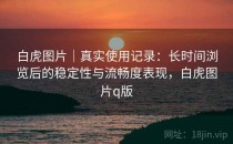 白虎图片｜真实使用记录：长时间浏览后的稳定性与流畅度表现，白虎图片q版