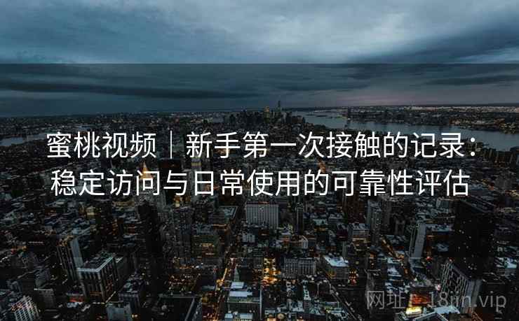 蜜桃视频|新手第一次接触的记录:稳定访问与日常使用的可靠性评估 第2张 蜜桃视频|新手第一次接触的记录:稳定访问与日常使用的可靠性评估 第2张