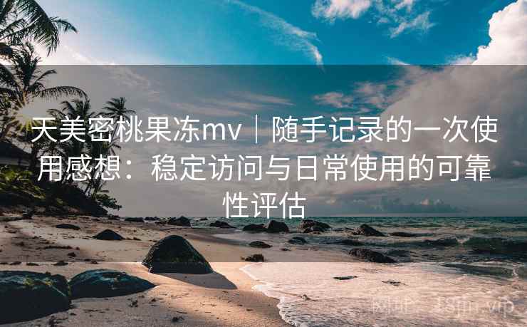 天美密桃果冻mv｜随手记录的一次使用感想：稳定访问与日常使用的可靠性评估  第2张