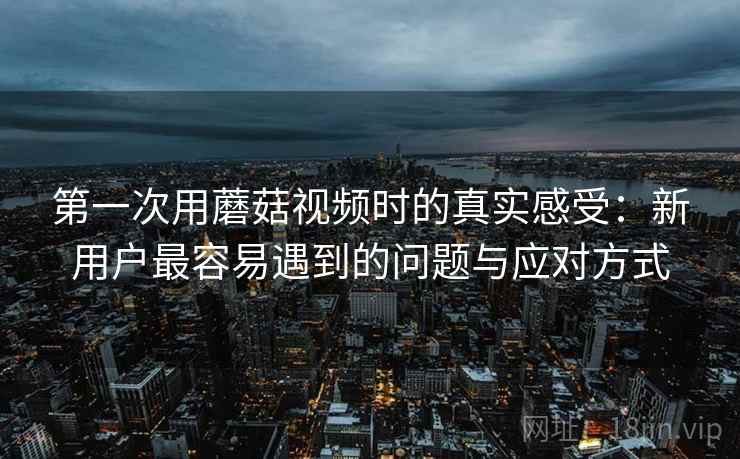 第一次用蘑菇视频时的真实感受:新用户最容易遇到的问题与应对方式 第1张 第一次用蘑菇视频时的真实感受:新用户最容易遇到的问题与应对方式 第1张