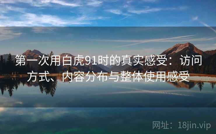 第一次用白虎91时的真实感受:访问方式、内容分布与整体使用感受 第2张 第一次用白虎91时的真实感受:访问方式、内容分布与整体使用感受 第2张