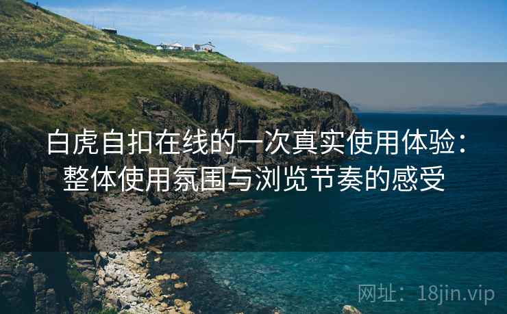 白虎自扣在线的一次真实使用体验:整体使用氛围与浏览节奏的感受 第2张 白虎自扣在线的一次真实使用体验:整体使用氛围与浏览节奏的感受 第2张